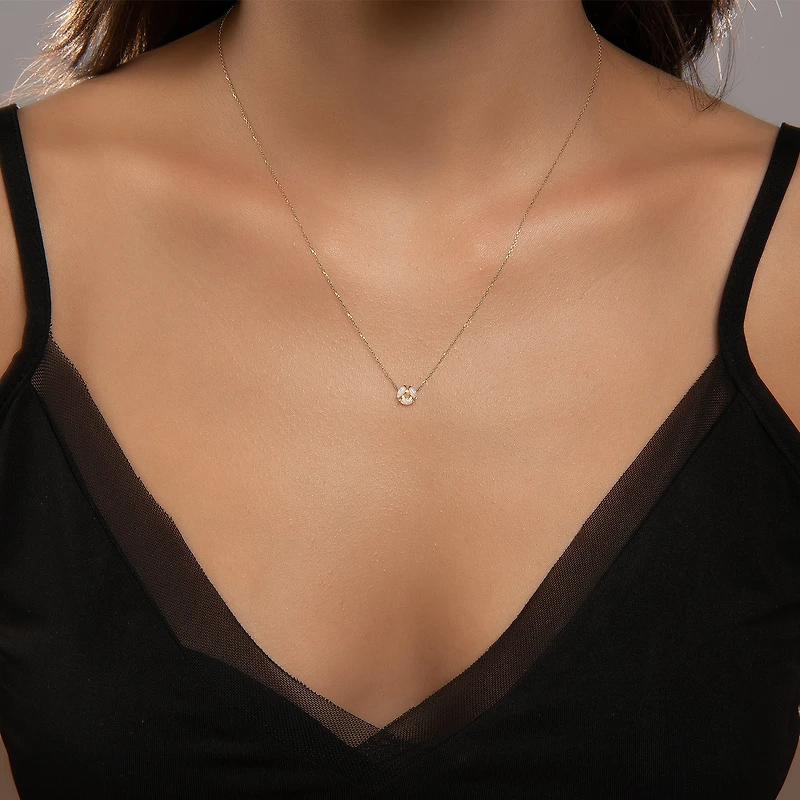 Opal Triangle Necklace