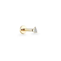 Dainty Drop Diamond  Piercing -Single