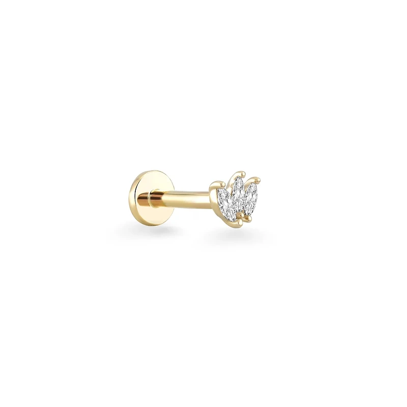 Triple Marquise Piercing -Single
