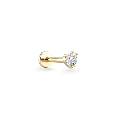 Triple Marquise Piercing -Single