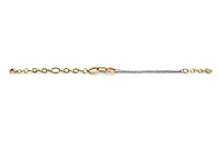 Trinity Link 18K Gold Bracelet