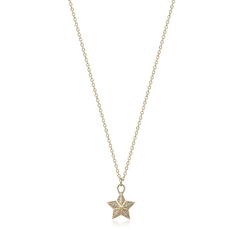 Pavé Star Charm Necklace