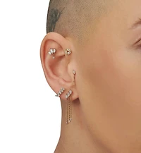 Lotus Flat Back Stud Piercing -Single