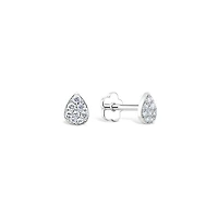 Pave Diamond Pear Piercing -Single