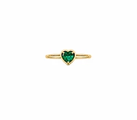 Emerald Heart Ring