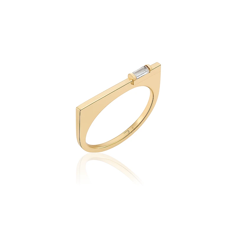 Baguette on Edge Ring