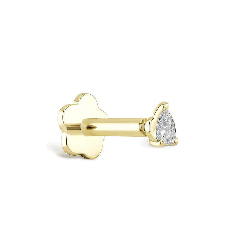 Dainty Pear Piercing -Single