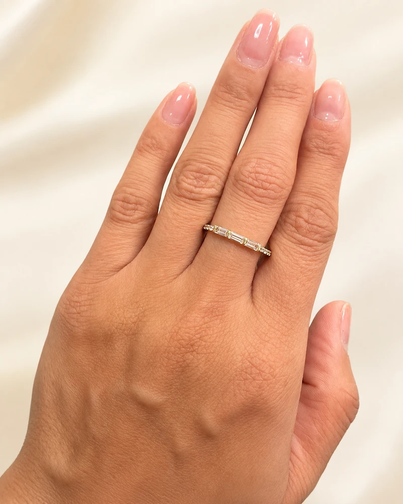 Triple Baguette Ring