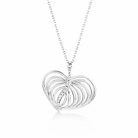 Palm Heart Diamond Necklace