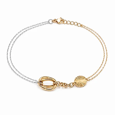 Solara 18K Two-Tone Gold Bracelet