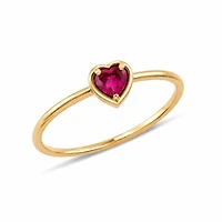 Ruby Heart Ring