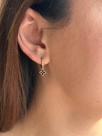 Pointed Petite Clover Earrings