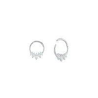 Hoop n Marquise Piercing -Single