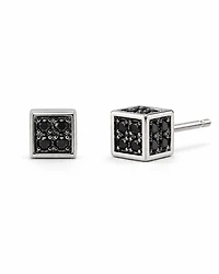 Noir Cube Stud Earrings