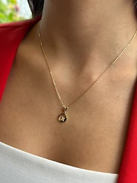 Diamond Flower Medallion Necklace