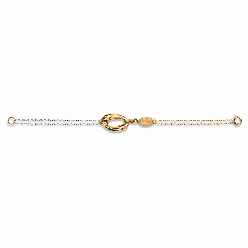 Solara 18K Two-Tone Gold Bracelet
