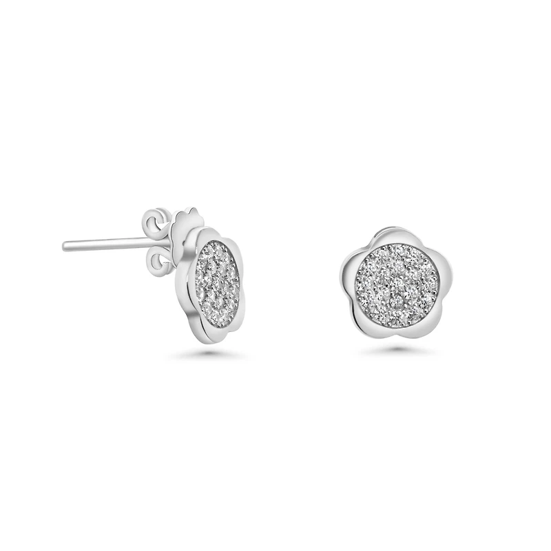 Shiny XL Flower Stud Earring