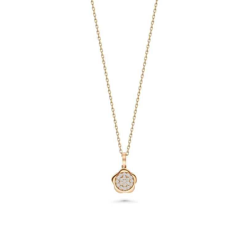 Gleaming Flower Moon Necklace