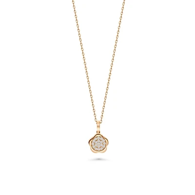 Gleaming Flower Moon Necklace