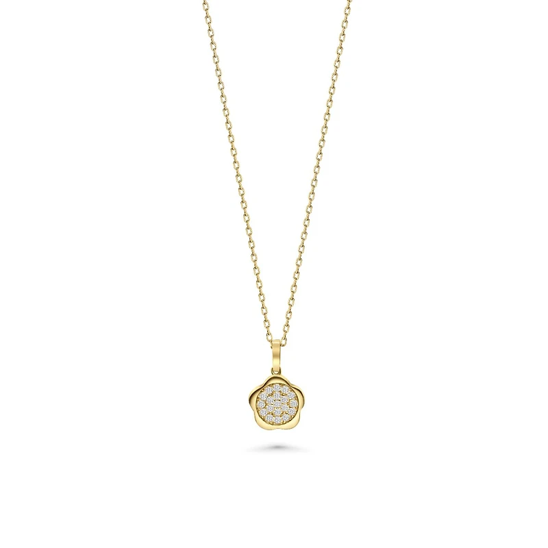 Gleaming Flower Moon Necklace