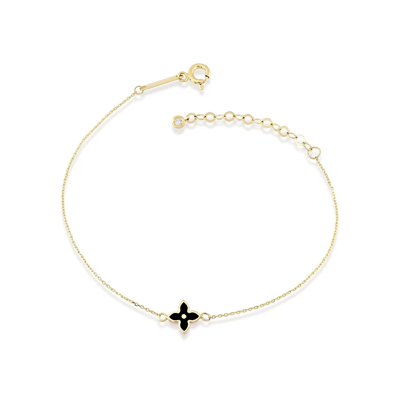 Pointed Petite Clover Bracelet