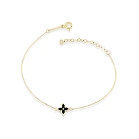 Pointed Petite Clover Bracelet