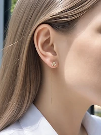Clover Threader Earrings
