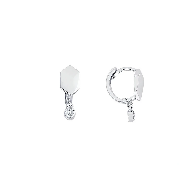 3d Cube Earring