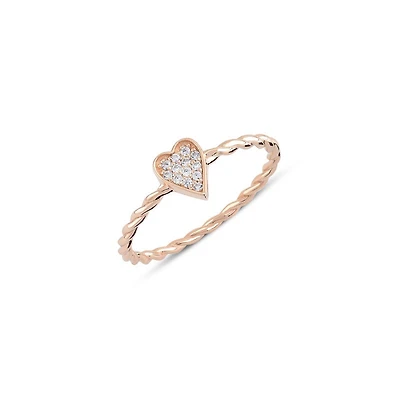 Twisted Heart Ring