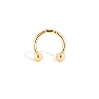 Golden Ball Septum Piercing