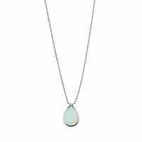 Teardrop Opal Pendant Necklace