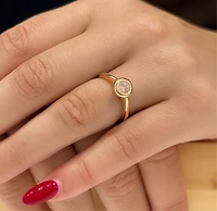 Single Bezel Diamond Ring
