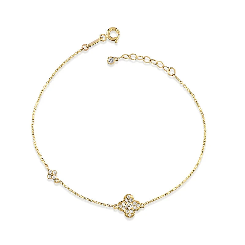 Shiny Clover Bracelet