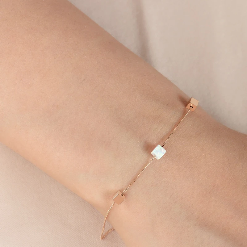 Opal Cubes Bracelet