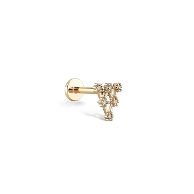 Pyramid Diamond Piercing -Single
