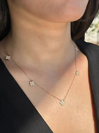 Diamond Clover Necklace
