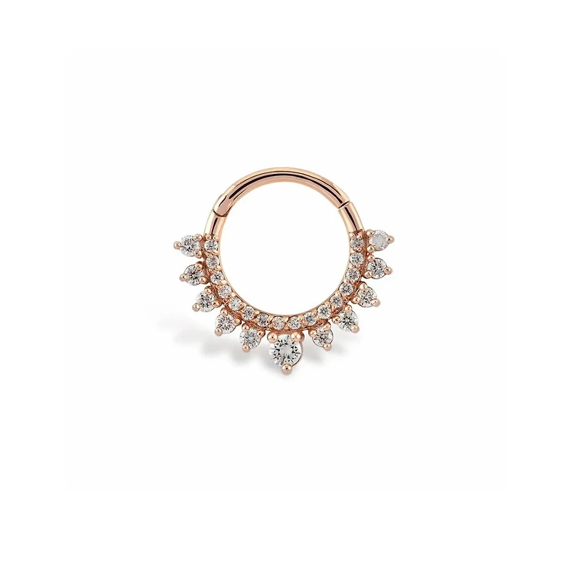 Crown Hoop Piercing -Single