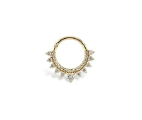 Crown Hoop Piercing -Single