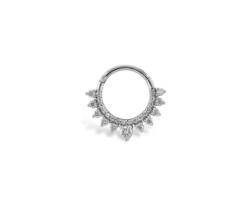 Crown Hoop Piercing -Single