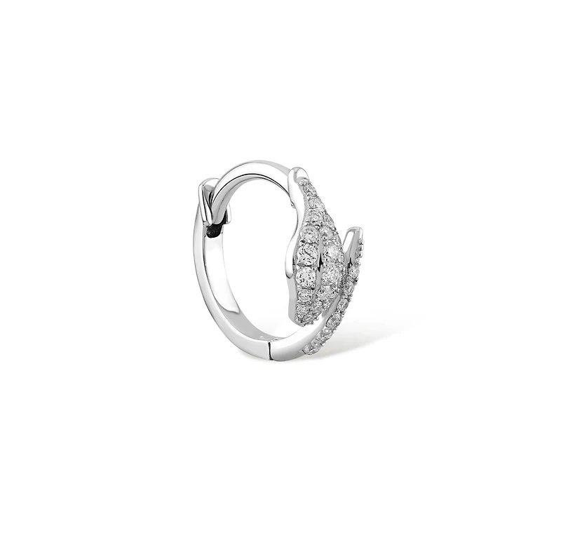 Snake Earring Hoop - Piercing -Single