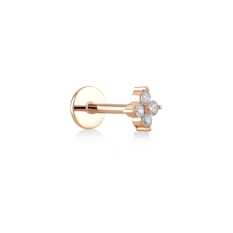 Quad Diamond Piercing -Single