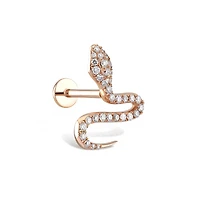 Snake Diamond  Piercing -Single
