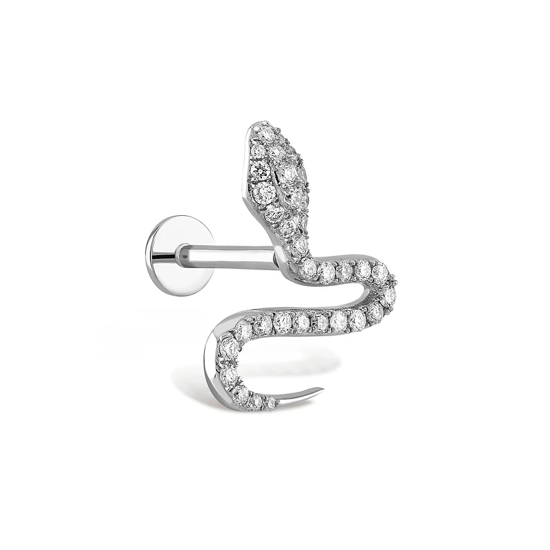 Snake Diamond  Piercing -Single