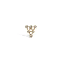 Pyramid Diamond Piercing -Single