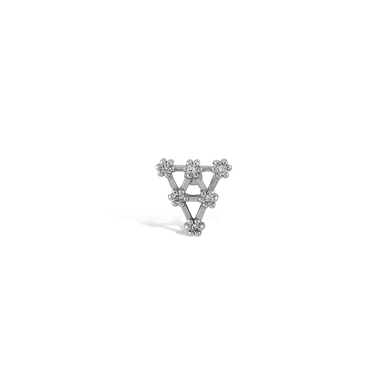 Pyramid Diamond Piercing -Single