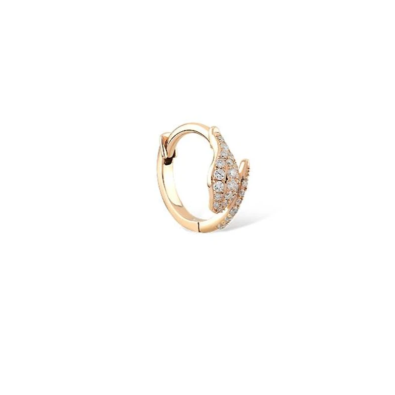 Snake Earring Hoop - Piercing -Single