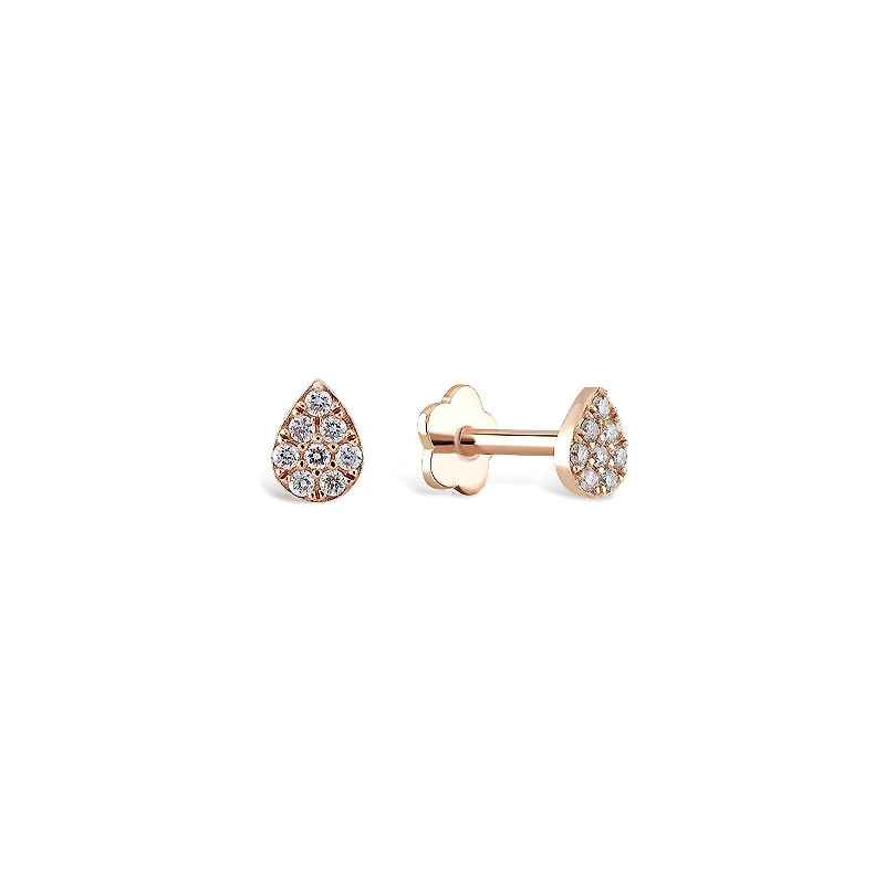 Pave Diamond Pear Piercing -Single