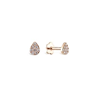 Pave Diamond Pear Piercing -Single