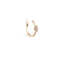 Shining Sun Earring Cuff - Piercing -Single