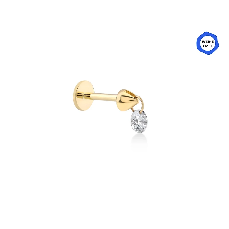 Dangle Diamond Piercing - Single